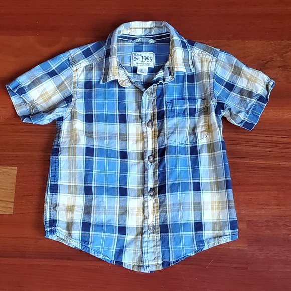 The Children's Place Plaid Button Down Shirt 2T - Picture 1 of 5